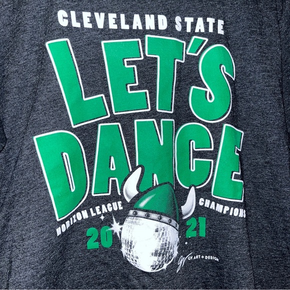 Cleveland State University CSU Vikings Let’s Dance Shirt M NCAA College Ohio - Picture 3 of 4